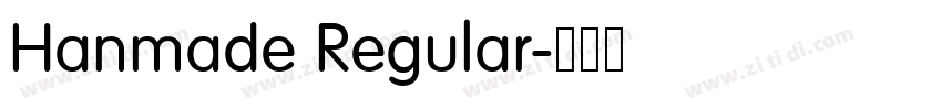 Hanmade Regular字体转换